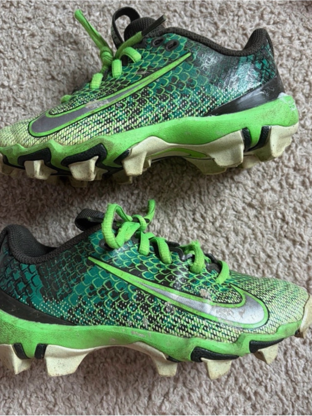 Nike Vapor Shark 3 CeeDee Lamb "Sequoia" / Green Strike youth football cleats